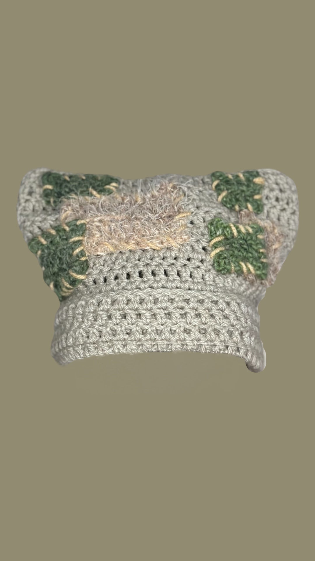 Patchwork CatEar Beanie