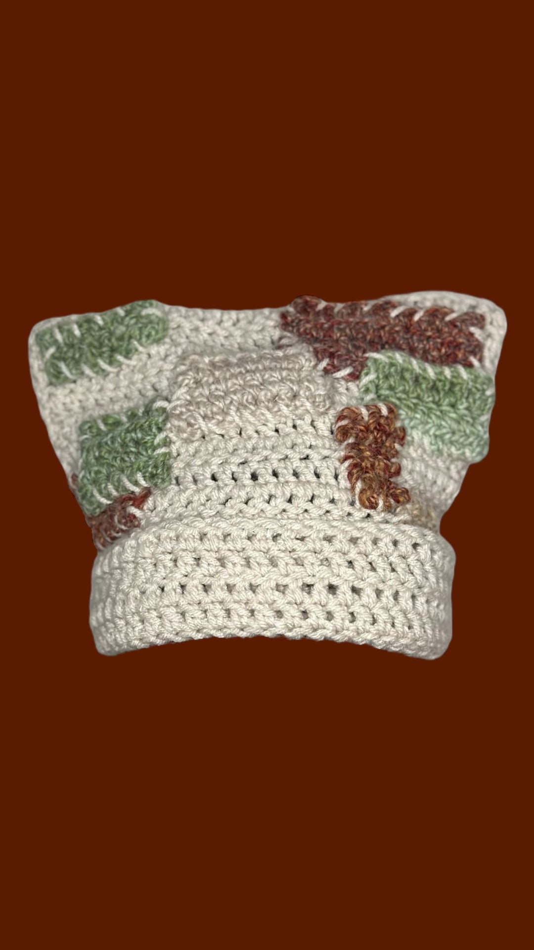Patchwork CatEar Beanie